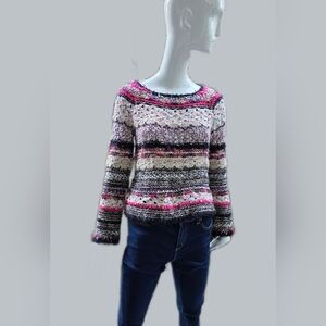 Sleeping On Snow Pullover Sweater. Multi Colour/mixed Fabric Small